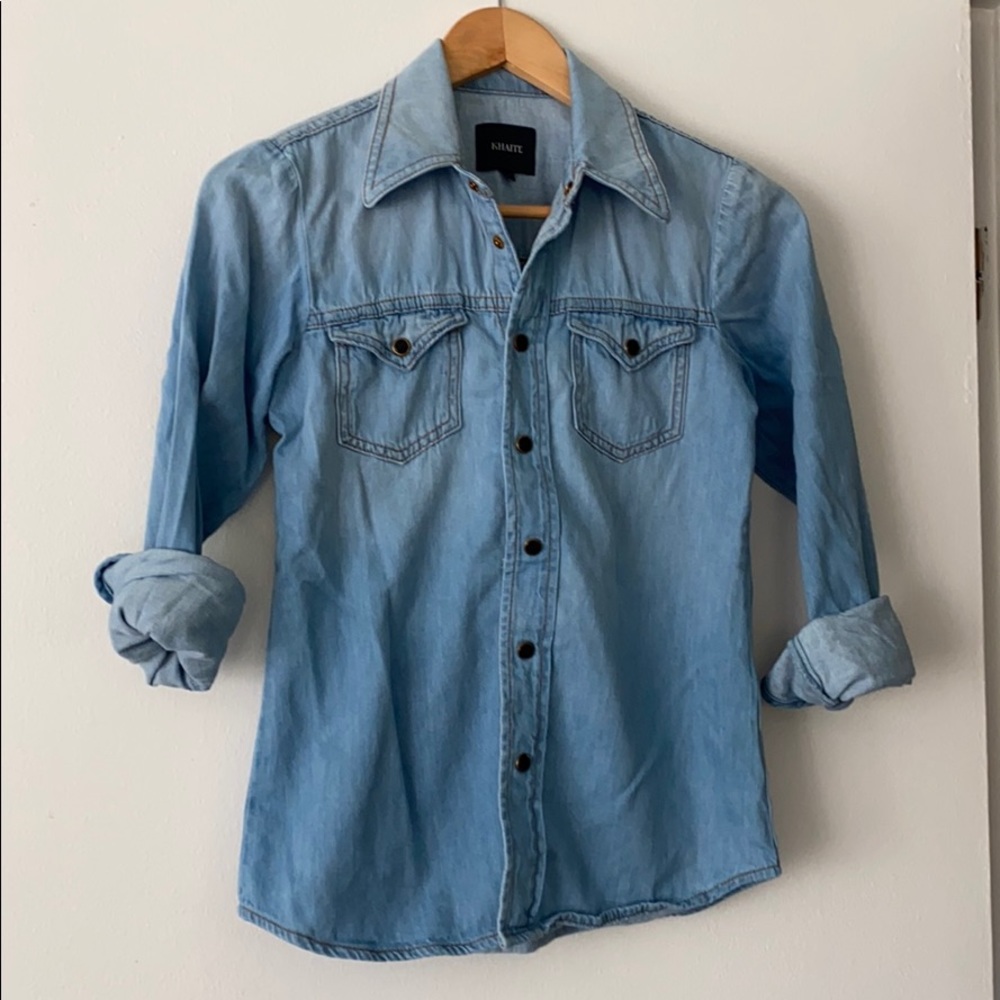 Khaite denim shirt XS